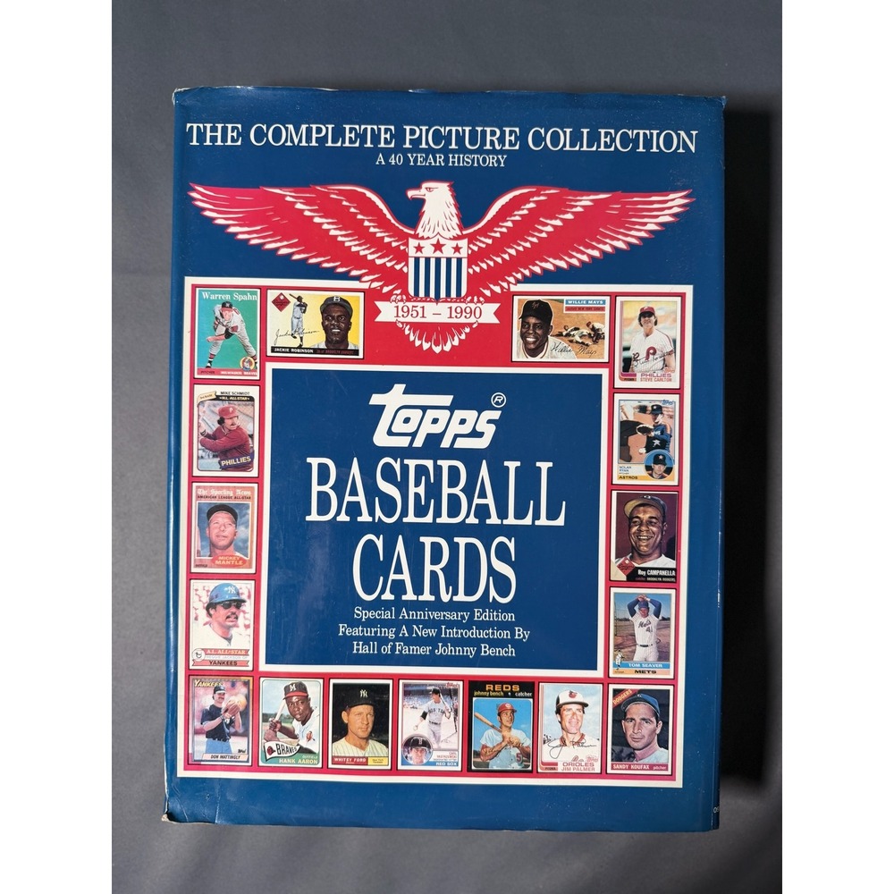 Topps Baseball Cards The Complete Picture Collection 1951-1990 Hardcover Book